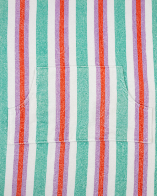 Adult Poncho Pastel Stripe