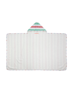 Hooded Towel Pastel Stripe