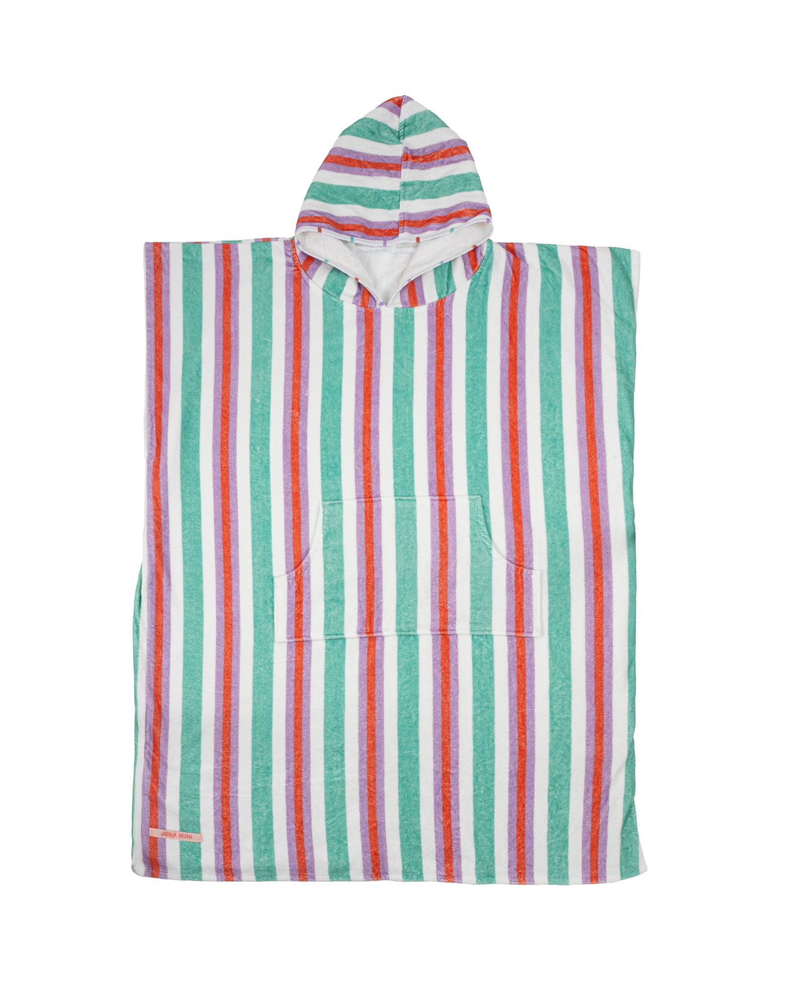 Adult Poncho Pastel Stripe