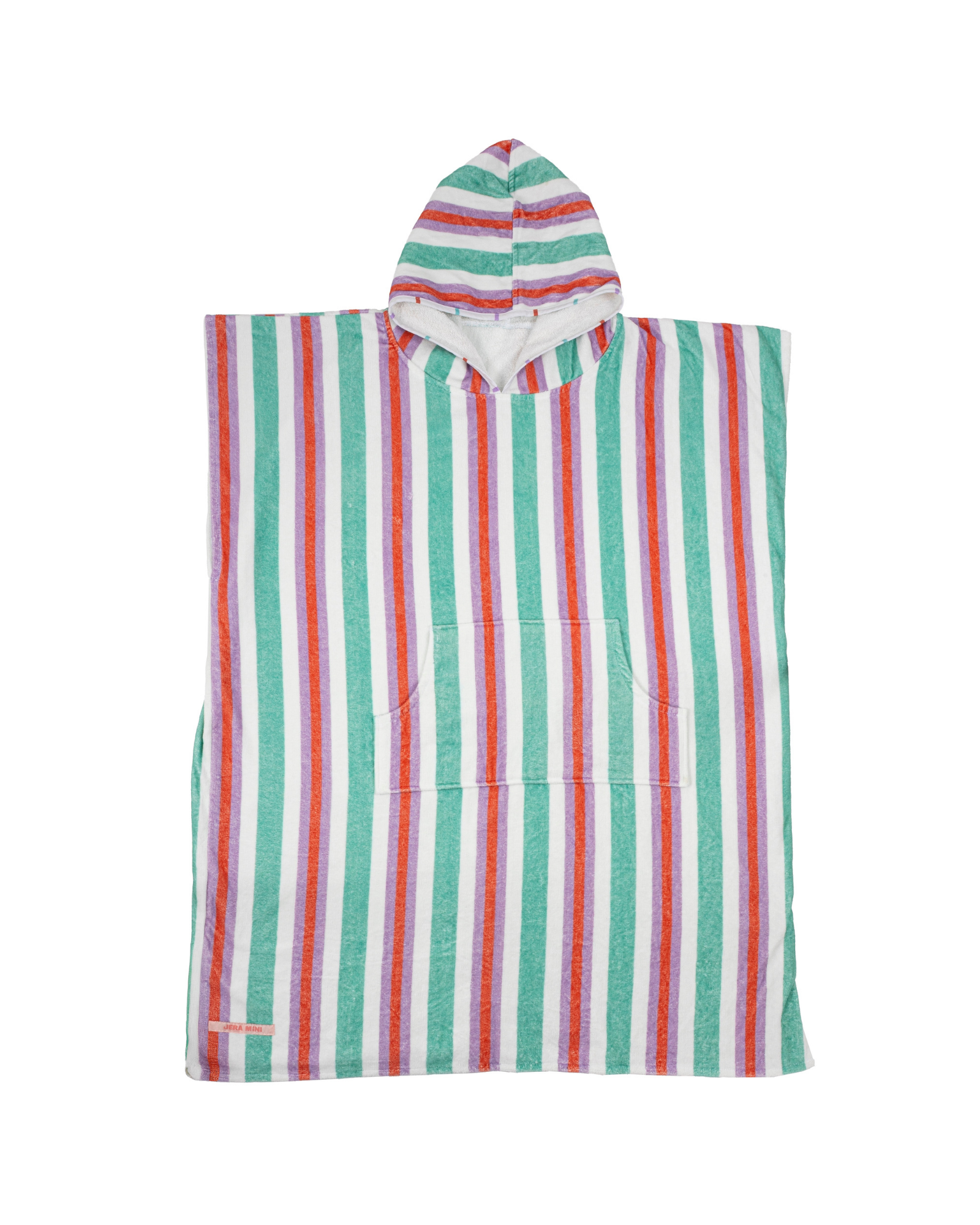 Adult Poncho Pastel Stripe
