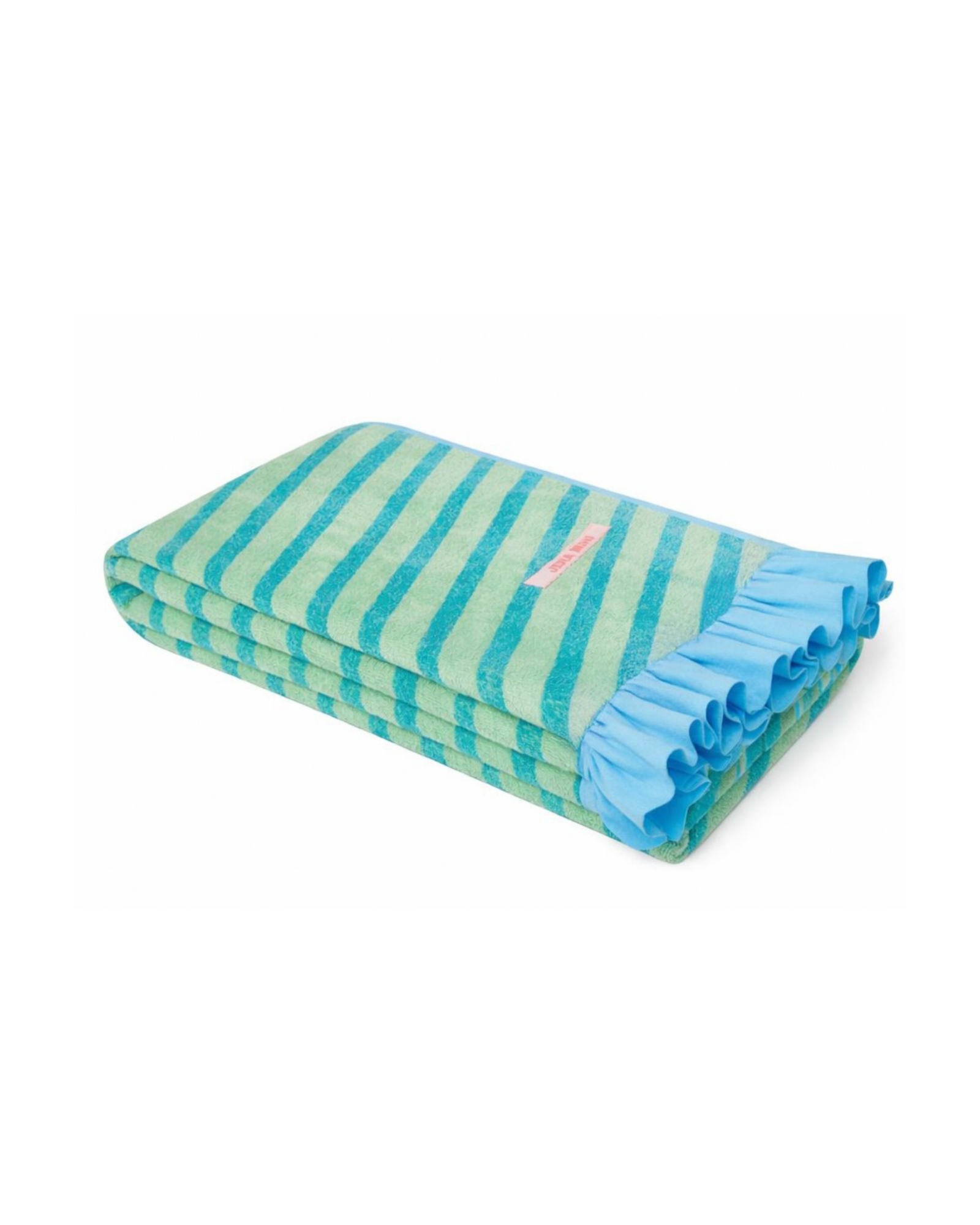 Ruffled Beach Towel Vague Bleu