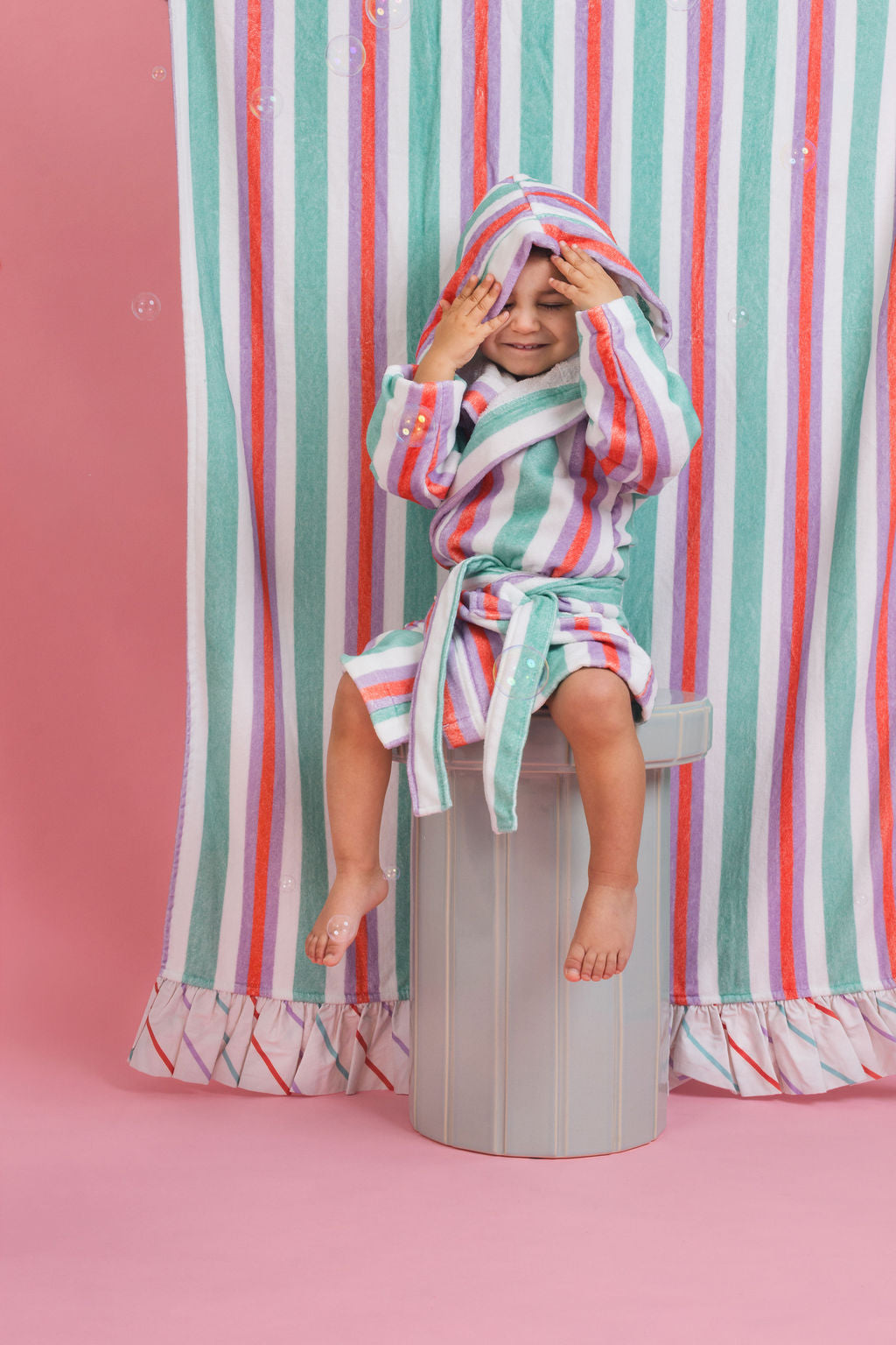 Bathrobe Pastel Stripe