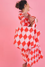 Adult Poncho Rose Geo