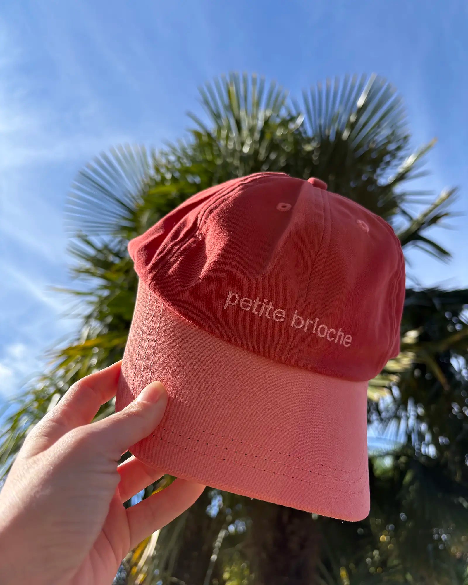 Petite Brioche Cap Red & Pink